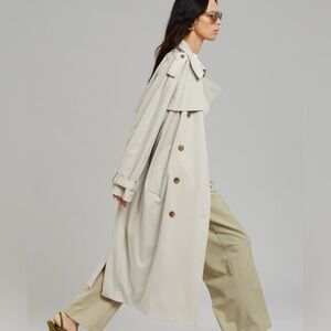 Luxury Cream Trench Coat 🍦 Large or XL